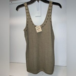 Army green Large Tank Top